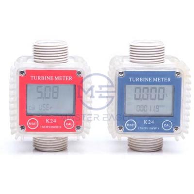 China All Adblue K24 Digital Liquid Chemical Liquid Chemicals LCD Display Diesel Oil Turbine High Accuracy Electronic Oil Flow Meter for sale