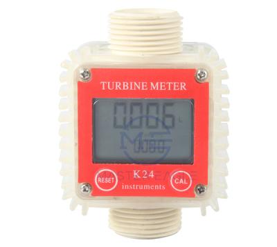 China All Low Cost Portable Liquid Oil Water Fuel Price Fuel Water Digital Turbine Meter Chemicals Flow Adblue K24 Electronic Adblue Flow Meter for sale