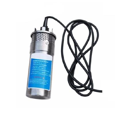 China Drinking Water Treatment Stainless Steel 12LPM 720LPH 5.0A 100M Lift Deep Well 24 Volt DC Submersible Solar Powered Water Pumps for sale