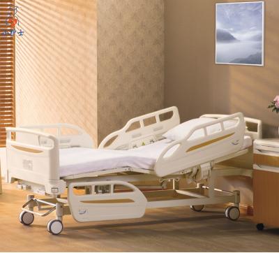 China B-6 Metal Two Crank Manual Bed With HDPE Headboards, Hot Sale 2 Crank Manual Medical Bed for sale