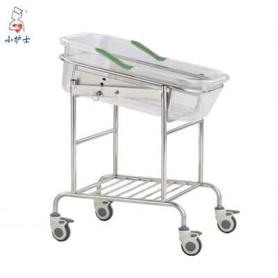 China B-36 Metal Stainless Steel Infant Bed , Hospital Child Infant Bed for sale