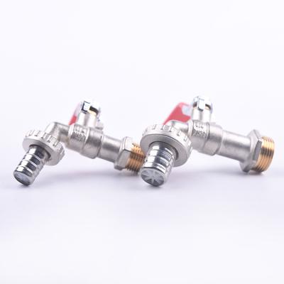 China General Factory Yellow And White Colors Brass Material 1 Inch Water Faucet Brass Faucet for sale