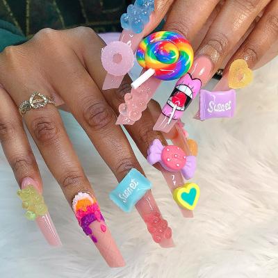 China Nail Art Decoration Cute Biscuit Ice Art Missbloom Mixed Kawaii Candy Finger Nail Creams Accessories For Nails Supplies for sale