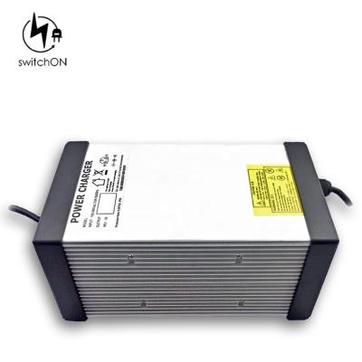 China High Quality LED Indicator 63V 12A 15S Weeder 55.5V Lithium Li-ion Battery Charger for sale