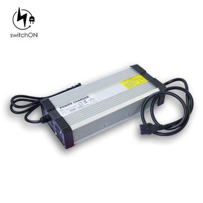 China Excellent LED Indicator Kick Scooter Eradicator Unicycle 60V LiFePO4 Lithium Battery Charger 73V 12A 20S for sale