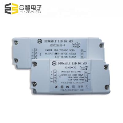 China Panel light led driver with boost function 450ma dimmable 600ma dimming Dali2 led driver 24w for sale