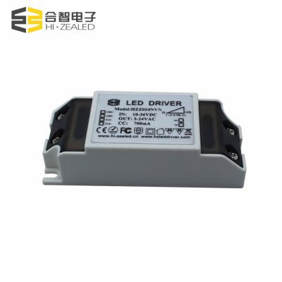 China Panel light input 12-36V 350mA 700mA DC in DC power supply with dimming 0-10V pwm led driver 24w for sale