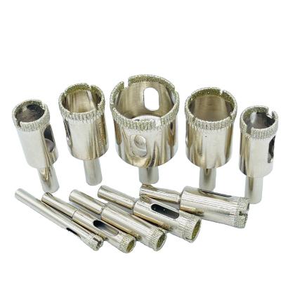 China Masonry Drilling 10pcs 6-30mm Diamond Hole Saw Drill Bit for Glass Ceramic Marble for sale