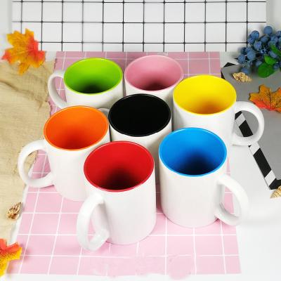 China Viable Grade 11oz Porcelain Sublimation Logo And Photo Printing Mug for sale