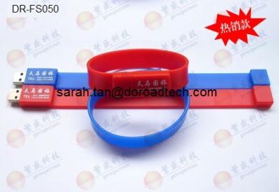 China Silicone Bracelet USB Flash Drives DR-FS050 for sale