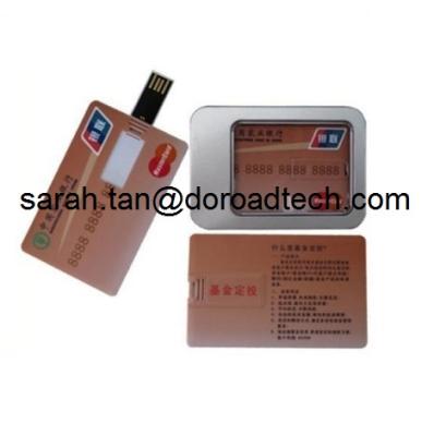 China Name Card High Speed USB Flash Disks, Real Capacity Bank Card USB Pendrive for sale