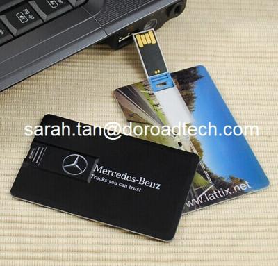 China High Speed Plastic Name Card USB Flash Disks with Customized Colorful Printing for sale