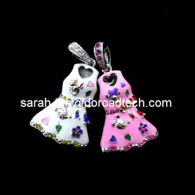 China Customized Cute Pendant Jewelry USB Flash Drives, 100% Original New Memory Chip for sale