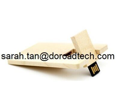 China 100% Creative Wooden Card USB Flash Drive Popular USB Card Memory Sticks for sale