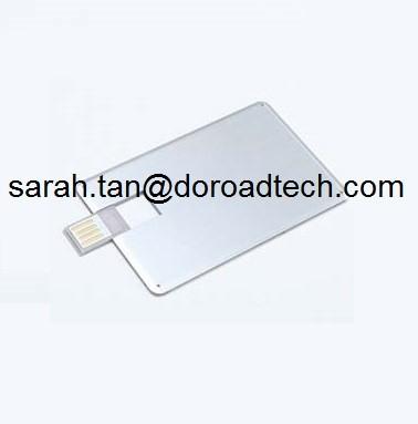 China 100% Real Capacity Metal Bank Card USB Flash Drives, Customized USB Memory Sticks for sale