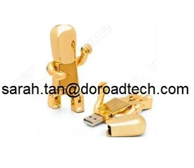 China Creative Metal Robot USB Flash Drives, High Quality Promotional Gift with Customize Logo for sale