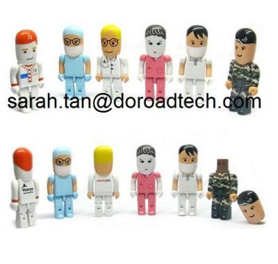 China Wholesale All Kinds of Plastic People USB Flash Drive, Customized Figures Available for sale