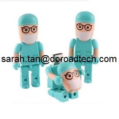 China Wholesale All Kinds of Plastic Robot/People USB Flash Drive, Customized Figures Available for sale