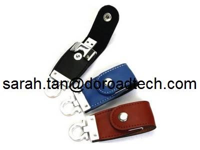 China Manufacturer Supply New Model USB3.0 Leather USB Flash Drive for Promotional Products for sale