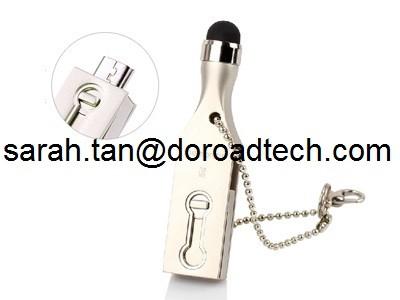 China Mini Metal OTG USB Flash Drive with Touch Screen Stylus Pen Drive U-disk for Smart Phone for sale