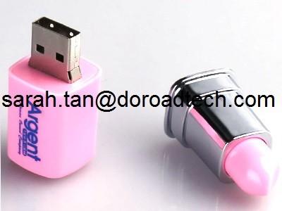 China Plastic Lipstick USB Flash Drive, Special Gift USB Memory Sticks for Girls for sale