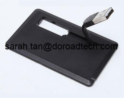 China Business Card USB Flash Drive with Data Cable, Plastic Credit Card USB Stick with Cable for sale