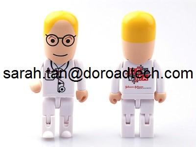 China Plastic Robot USB Memory Stick, Customized Figures Available for sale