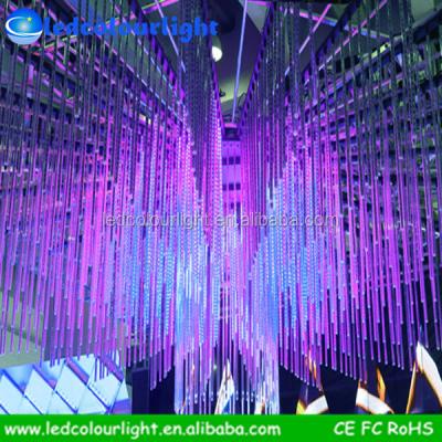 China PC DMX LED RGB Meteor Tube Light 3D Magic Vertical Tube For Night Club Disco Ceiling for sale