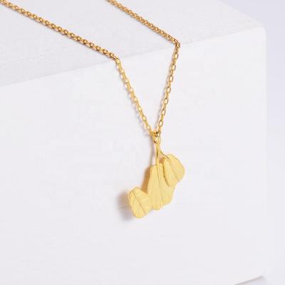 China Environmental Friendly AZL Leaf Type Fashion Pendant Necklace For Women Tasty Necklace Clover 18K GOLD PLATED Necklace for sale