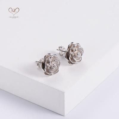 China FASHIONABLE Aizhilin Charm Customized Wholesale Platinum Plated Brass Or Copper Engagement Jewelry Earrings For Women for sale