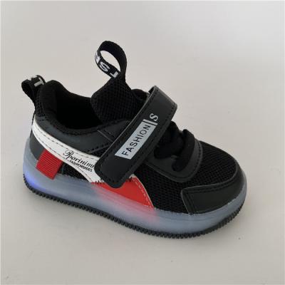 China New Flat Design Knit Boys Sneaker Sporty Casual Comfortable Walking Shoe For Baby for sale