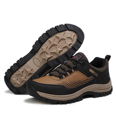 China Durable Mountain Hiking Sports Wholesale Comfortable Waterproof Mens Leather Winter Hiking Shoes for sale