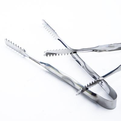 China Viable Tong Ice Tong Stainless Steel Reinforced Serving Tongs for sale