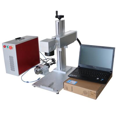 China High quality laser marking directly use CAS Raycus Max IPG MOPA laser marking machine 20w 30w for plastic bottle for sale