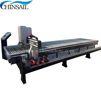 China Good quality aluminum metal stainless steel carbon steel cnc plasma cutting machine water bed with hua yuan lgk-120 plasma source for sale