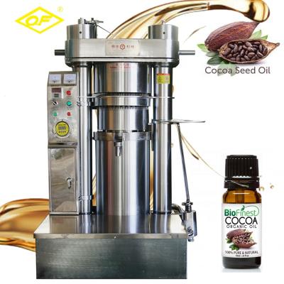 China Hotels cold press cocoa nut hydraulic oil presser /hydraulic sesame avocado oil press machine for sale