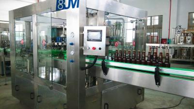 China Fully Automatic Beer Glass Bottle Filling Machine / Glass Bottle Packing Machine for sale