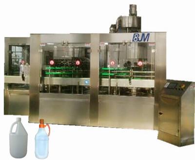 China PET / HDPE / GLASS Bottle Automatic Liquid Filling Machine For Edible Oil / Soy Sauce for sale