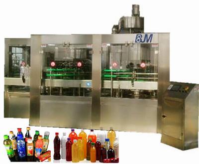 China PET Bottled Tea / Juice Filling Machine Washing Filling Capping Machine 1000bph - 24000bph for sale