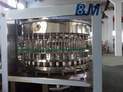 China Automatic Fruit Juice / Milk Bottle Filling Machine , 3 In 1 Washing Filling Capping Machine for sale