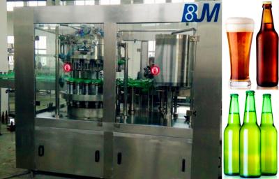 China Wine / Alcohol / Liquor Beer Bottle Rinsing Filling Capping Machine for sale