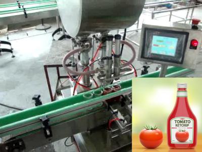 China Kolben Dreh-automatische flüssige Füllmaschine Monoblock für Frucht-Marmelade zu verkaufen