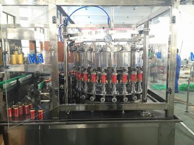 China Aluminum Sealing Carbonated Beverage Beer Can Filling Machine with CSD 40 Heads for sale