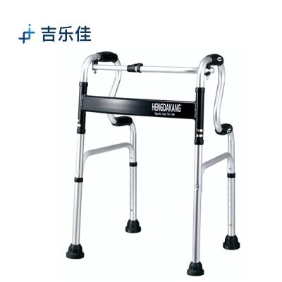 China Medical Grade Convenient Walker Aluminum Rollator Without Wheels Foldable Rollator Walker For Seniors for sale