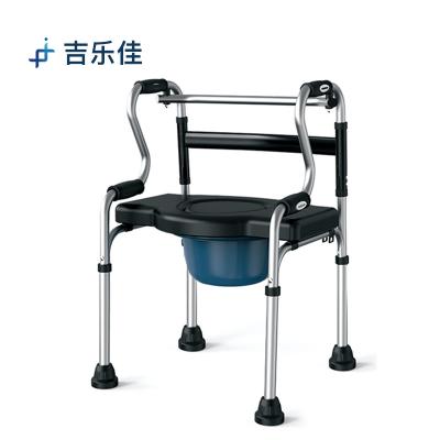 China Medical Grade Convenient Walker Aluminum Rollator Walker For Seniors With Stool System for sale