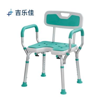 China 2023 New Product Convenient Rise Welding Bathroom Shower Chair With U Shaped Opening for sale