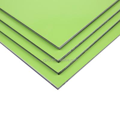 China Modern Professional ACP Pvdf Supplier Light Green Coated Aluminum Composite Panel for sale