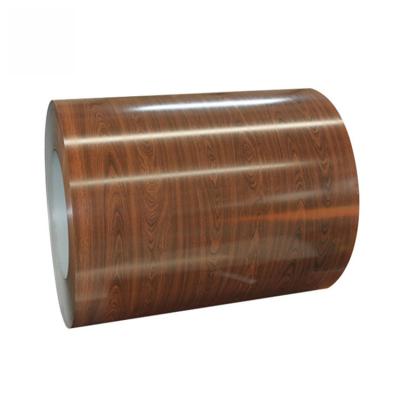 China ACP PVDF coated wood grain color coated aluminum coil for wall decoration panel coil for sale