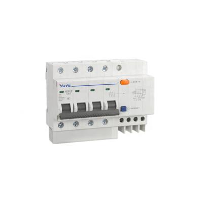 China With function YUYE YEB1L-63/4PD DC/AC electronic type residual current mccb mini electrical protection circuit breakers chint 1250 amp mccb circuit breaker for sale