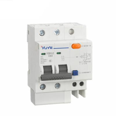 China YUYE YEB1-63/3P 63A Rccb Thermal Automatic Circuit Breaker MCB Transfer Switch Mccb 6000A for sale